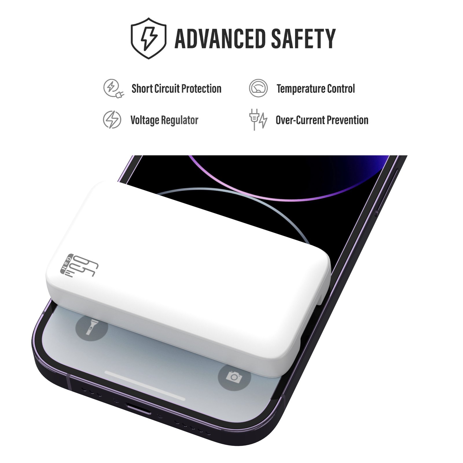 pd+qc3.0 65w gan charger type c charger | iet65ac