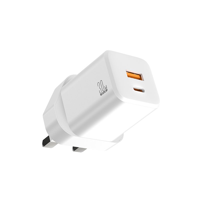 30w usb c dual plug pd fast charge adapter