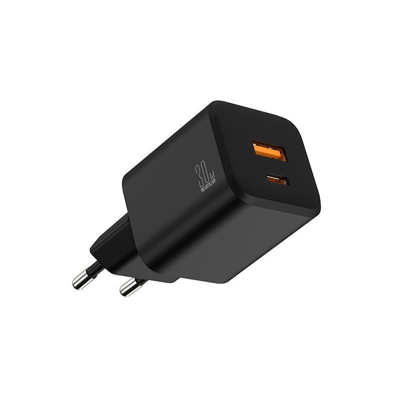 30w usb c dual plug pd fast charge adapter