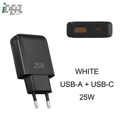 25w (ultra thin) usba+c charger